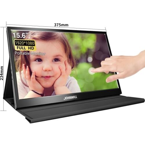15.6" Portable touch computer monitor pc HDMI IPS LCD 13.3" 2K gaming monitor for PS3 PS4 Xbox X360 Raspberry Pi Windows 7 8 10