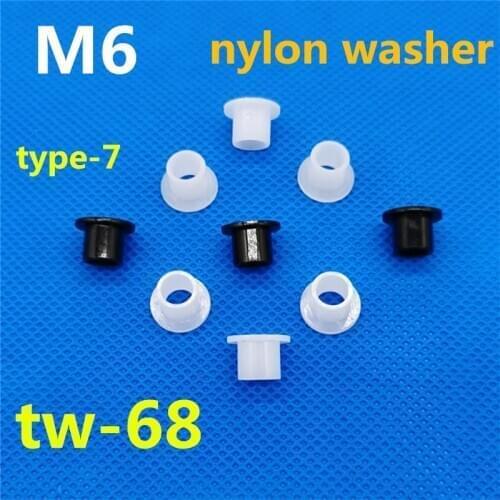The step gasket M6 T-type plastic washer nylon grooved gasket insulation for transistor thread protector bolt fastener ID6mm