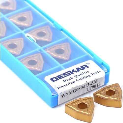 WNMG080404 WNMG080404 WNMG080404-ZM LF9018 CNC lathe turning blade CVD coated carbide cutting inserts for processing steel parts