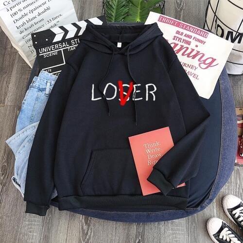Movie it loser club hoodie men / women harajuku loser lover it inspired hoodie sweatshirt casual pullover tracksuit