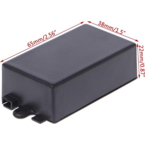 203F Waterproof Plastic Electronic Enclosure Project Box Black 65x38x22mm Connector
