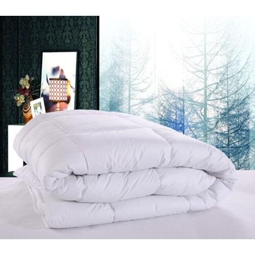 Top Quality Goose Down Quilt Duvet Doona Comforter Blanket Conventional UK Single Size 350GSM---55inchX78inch 140cmX200cm