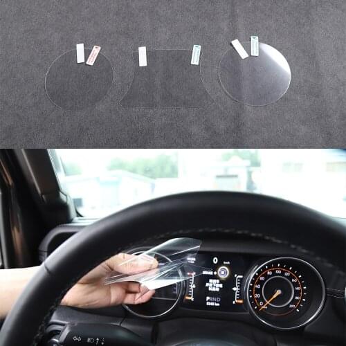 Dashboard Panel Protective Nano Film Anti Dust Sticker Trim for Jeep Wrangler JL 2018 2019 2020 2021 2022 Car Interior Accessory
