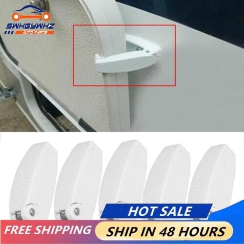 5pcs Door Catch Holder Latch for RV Motorhome Camper Trailer Travel Baggage Car Accessories White ABS Auto Styling
