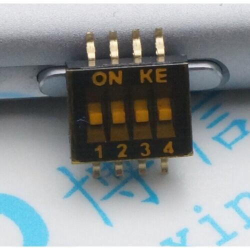 50Pcs Dshp04Tsger 4Bit 1.27Mm 8Pin 4Shift Switch Smd Code Switch