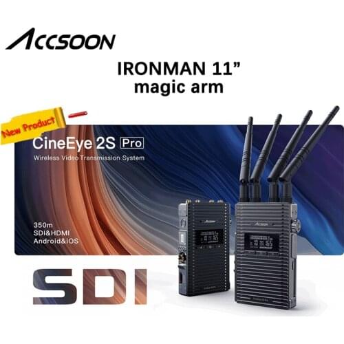 ACCSOON CineEye 2 2S Pro 2.4Ghz 5Ghz Dual Channel Wireless Transmission Monitor System SDI 1080P 60FPS 350M