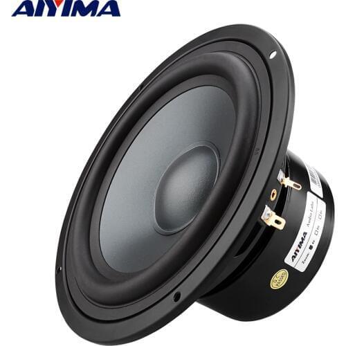 AIYIMA 1Pcs 6.5 Inch Woofer Speaker 4 8 Ohm 80W Bass Speaker Loudspeaker Column Home Theater For Bookshelf Floor Sound Music DIY