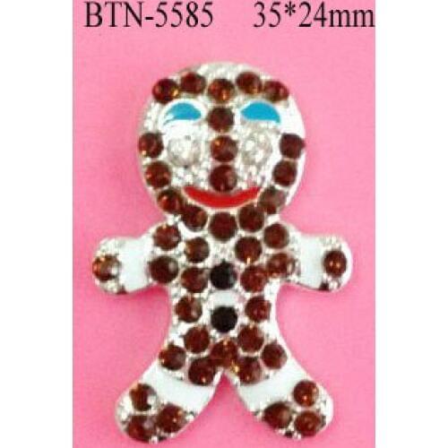 Free shipping 35*24mm rhinestone button for DIY 50PCS/LOT can choose styles to mix(BTN-5585)