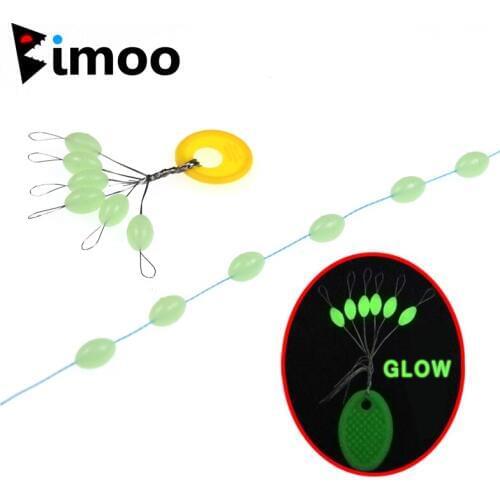 Bimoo 4SETS(24pcs) 4 Sizes Olives Space Bean Stoppers Fishing Tackle Accurate Positioning Float Connector S M L