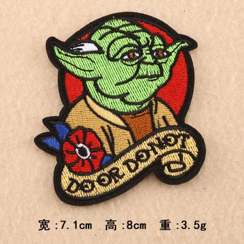 Disney Star Wars Patch Embroidered Yoda baby Patches For Clothing Iron On Patches On Clothes Patch DIY Garment Decoration Cloth