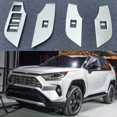 For Toyota RAV4 2019 XA50 Door Window Armrest Switch Button Knob Panel Cover Trim Decoration