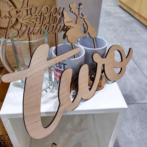 Two Sign Photo Prop for Second Birthday Photo Shoot for Babies Wooden Number Sign Photographer 2nd Birthday Party wooden letter