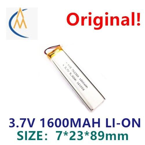 Supply 702389 702590 3.7V 1600mAh energy saving LED lamp polymer lithium battery 802590 durable audio