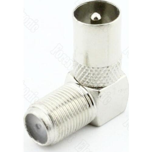 F Female To 9.5 TV Male Connector Imperial RF Male To Female Connector Curved Thread