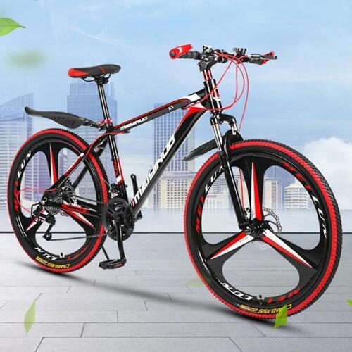 2020 Aluminum Alloy Shock Absorber Mountain Bike Double-Disc 26 Inch for Men and Women 21/24/27 Speed Bicycles Adult Road Bike