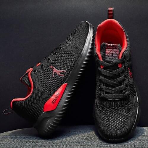 Joedon Golan Womens Shoes Mesh EVA Soft Sole Fashion Breathable Black Running Sports Shoes