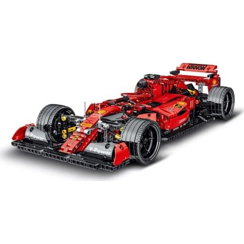 Mork 023005 High-tech Supercar Series 1099pcs 1:14 High Simulation SF90 Sport Racing Car Building Blocks Modular Bricks Boy Toys