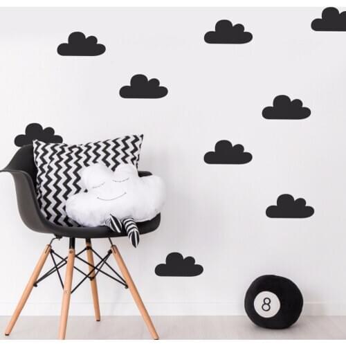 Baby Nursery Wall Sticker Nursery Bedroom Sky Cloud Wall Sticker Home Decor Vinyl Kids Room Removable Cloud Wall Decals AY0295