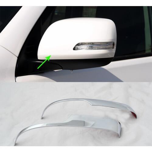 OUBOLUN ABS car accessories Car body kits door mirror scuff plate cover For TOYOTA 2014 Prado