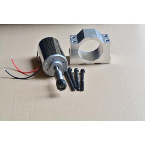 Engraving machine spindle ER11 200W high speed rush air cooled PCB motor and bracket 1set