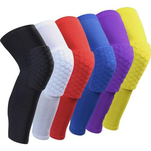 Sports Safety Knee Pad Anti-collision Ventilation Volleyball Basketball Kneepad Compression Socks Knee Honeycomb Wraps Brace