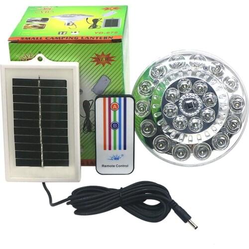 SZYOUMY 20pcs Outdoor/Indoor 22LED Solar Light Outdoor Yard Hiking Camping Tent Remote Control Hanging Lamp