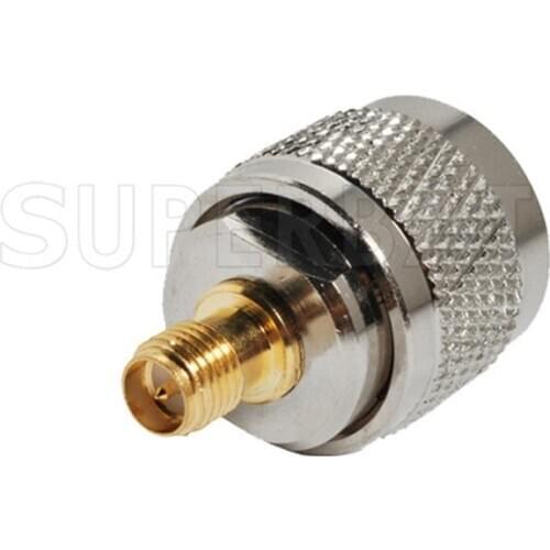 Superbat 5pcs SMA-N Adapter RP-SMA Female Jack to RP-N Male Plug Straight RF Coaxial Connector