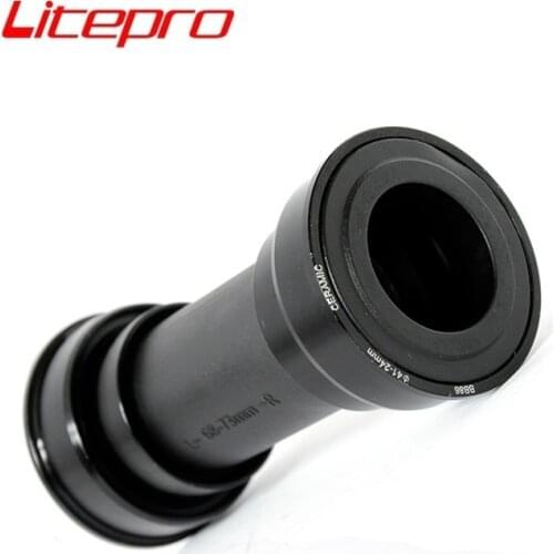 Bike Bottom Brackets Bicycle Ceramic Bearing One Body Crankset Bottom Bracket BB86 Press-in Type / BB68 Screw-in Type Litepro