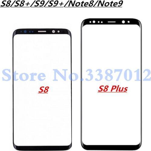 Outer LCD Front Screen Glass Lens Cover For Samsung Galaxy S8 S9 Plus S8Plus S9Plus G950 G955 G960 G965 Note 8 Note 9 N950 N965