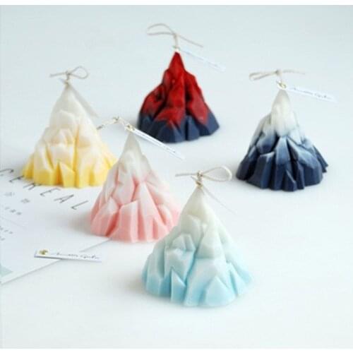Volcanic Iceberg Shape Silicone Candle Mold for DIY Handmade Aromatherapy Candle Plaster Ornaments Handicrafts Soap Mould Tools