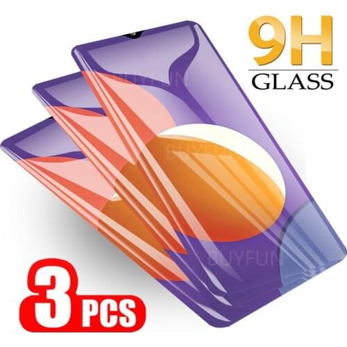 3 PCS For Samsung Galaxy M12 A12 Screen Glass Screen Protector On For samsung m12 a12 Transparent Protective Tempered Glass 9H