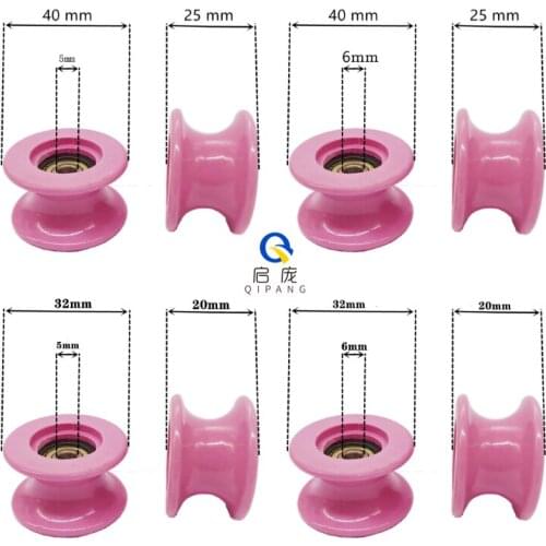 5PCS 95 aluminium porecelain guide wheel leading wire wear-resistant 100% ceramic roller/pulley for winding/drawing machine