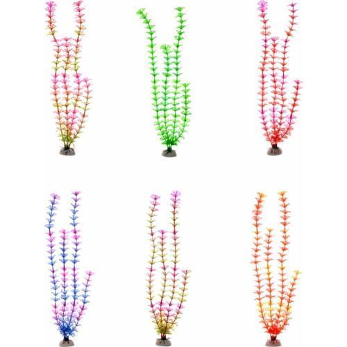 1 Pcs Aquarium Accessories Ornaments 6 Color Bionic Aquatic Plants Aquarium Decoration