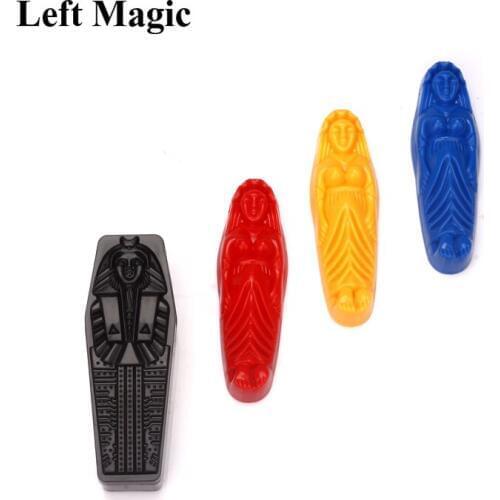 Mummy Prediction Magic Tricks Plastic Egyptian Mummy Mystery Box Close Up Magic Props Show Party Magic Toys Accessories G8123