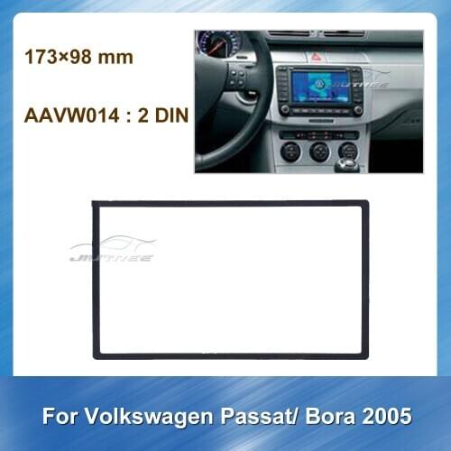 2Din Car Radio Fascia For Volkswagen Passat Bora 2005 Car Audio Frame Panel Bezel Trim kit Auto Radio Multimedia NAVI fascia