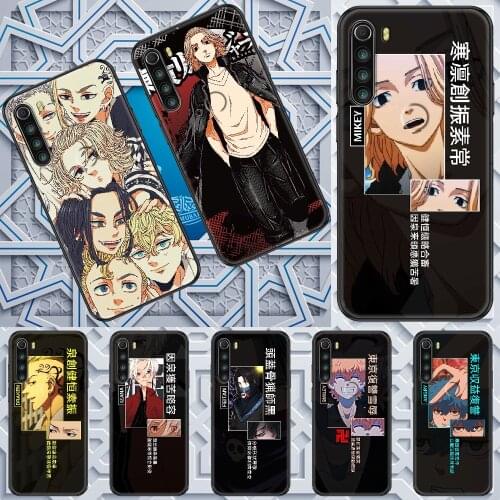 Tokyo Revengers Anime Phone case For Xiaomi Redmi Note 7 7A 8 8T 9 9A 9S 10 K30 Pro Ultra black 3D waterproof trend cell cover