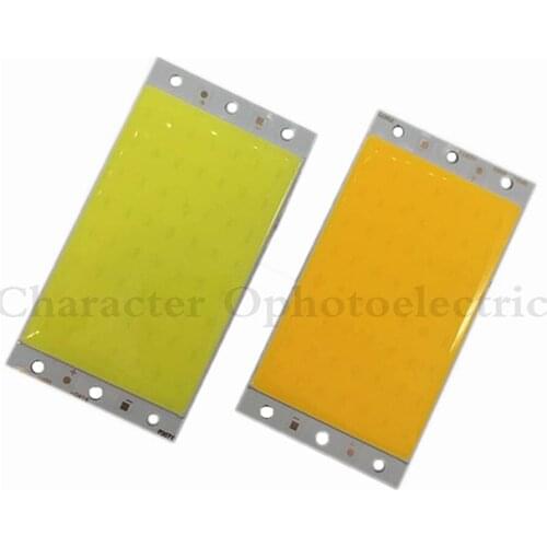 DC 12-14v rectangle cob led chip 10w Source warm white/cool white DIY 94*50mm 12V Car Lights Work LED Table Lamp High Quality2pc