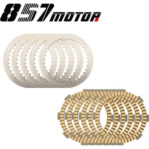 Carbon Fibre Clutch Friction Plates Steel Plate Disc Kit For HONDA VT250C VF250 MAGNA VTR250 CBR250RR CBR250R MC19 CB250F HORNET