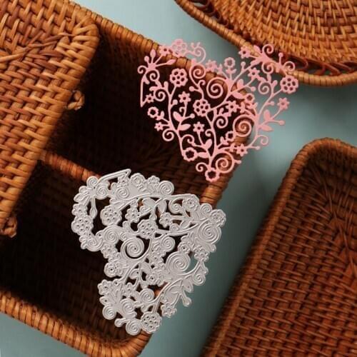 DUOFEN METAL CUTTING DIES vines flowers heart stencil DIY Scrapbook Paper Album 2021 new