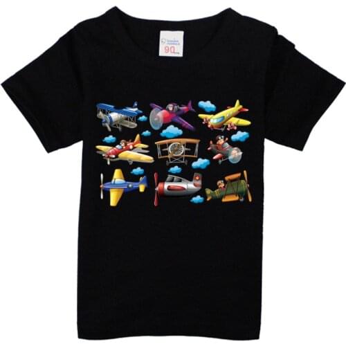 1-8Y Childrens T shirt boys t-shirt Baby Clothing Little boy Summer shirt Airplane Designer