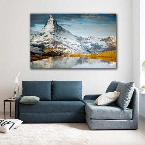 GOODECOR landscape wall painting mountain canvas poster decorative paintings cheap canvas art home picture on the wall