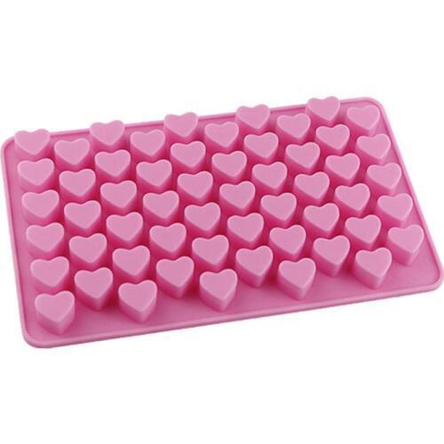 Cake Tool DHL/Fedex 100 pc Love Heart 18.5 x 11 x 1.4cm Silicone Mould 55 Romantic Wedding Chocolate Cake Baking Icing IceSN1738