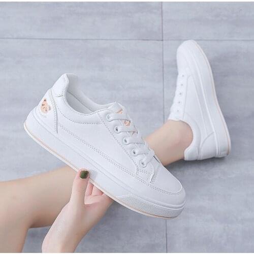 Autumn single board shoes woman fashion leisure sports campus girls small white shoes skateboard shoes sneakers zapatos de mujer