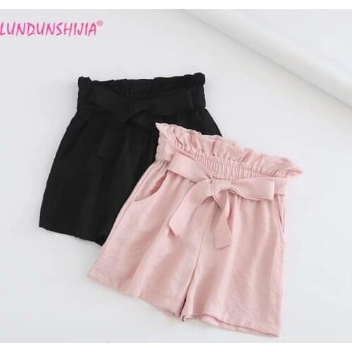 Женские шорты с высокой талией LUNDUNSHIJIA China At AliExpress