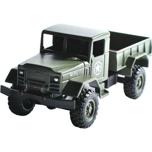 WPL MB16 1:64 RC Car Inertia Model 6 Wheel Alloy Truck Simulation Vehicle Toy for Kids Decoration