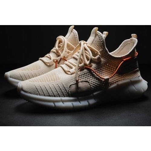 Mens low-top sneakers 2021 spring and autumn new breathable mesh casual mens shoes fashion shock absorption running shoes