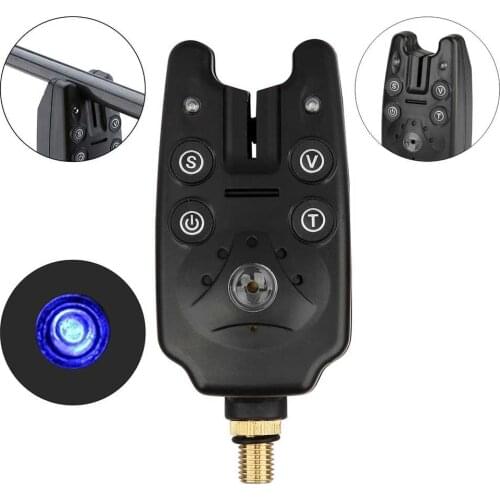 3Pcs Fishing Bite Alarms Set LED Light Sound Biting Indicators Fish Fishing Tool Accessories