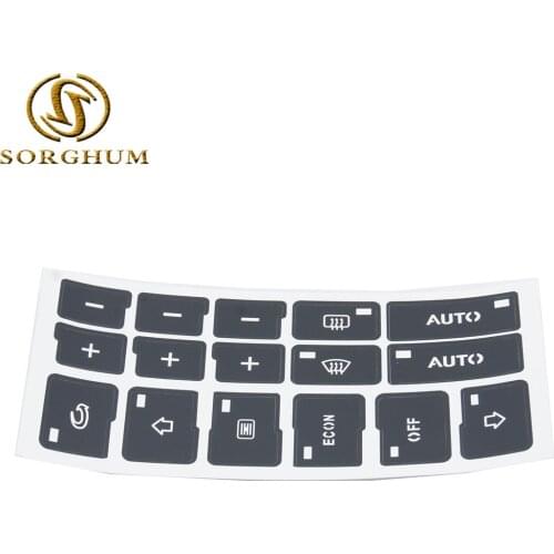 AC Climate Control Button Repair Restoration Sticker For AUDI A4 B6 B7