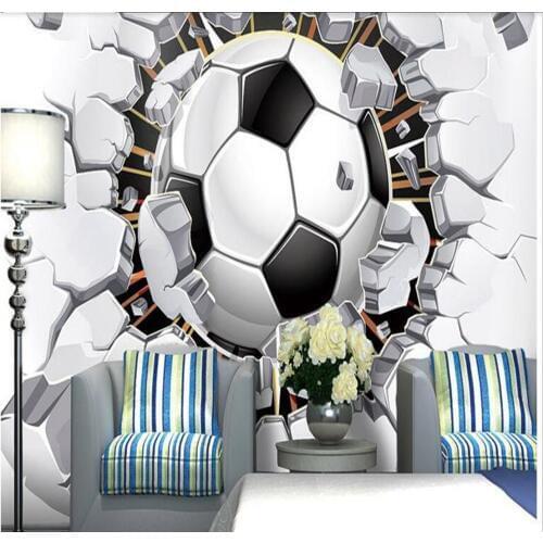 Football Wallpaper American Wall Paper 3D Photo Wallpaper Murals Non Woven for Kids Bedroom Living Room Wall Art Decor Painting