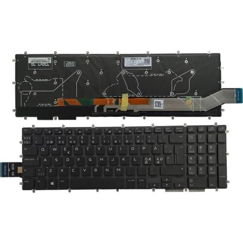 New Nordic laptop keyboard for DELL Alienware M17 ALW17M M15 ALW15M R1 P79F P79F001 Backlit NR keyboard